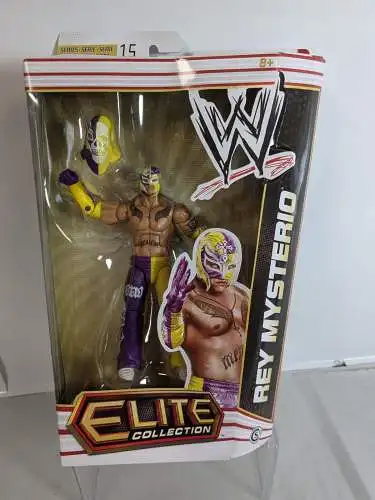 WWE Elite #15 Rey Mysterio  Actionfigur Mattel W6524  K33