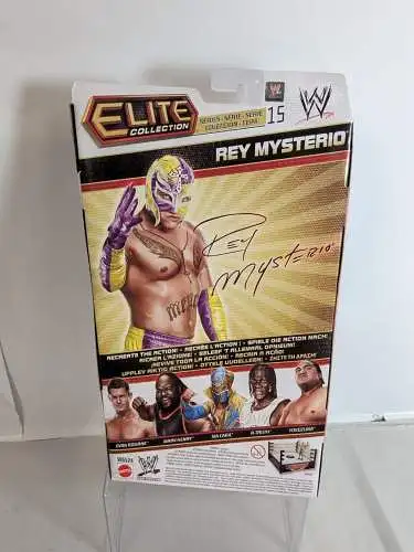 WWE Elite #15 Rey Mysterio  Actionfigur Mattel W6524  K33