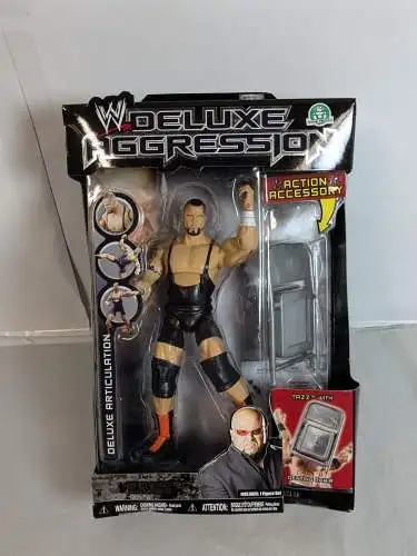 WWE Deluxe Aggression Tazz  Actionfigur 17cm Jakks    K37