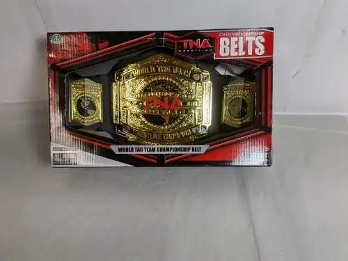 TNA Wrestling Championship Belts World Tag Team Gürtel Jakks  F13