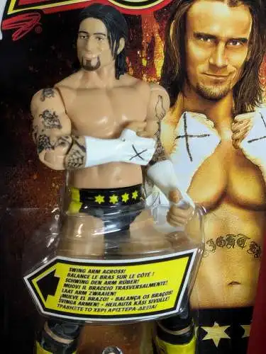 WWE  Flex Force CM Punk    Actionfigur Mattel P9523  K27