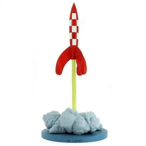 TIM und STRUPPI  startende Rakete MOULINSART  46405 TINTIN 40cm