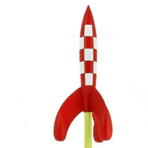 TIM und STRUPPI  startende Rakete MOULINSART  46405 TINTIN 40cm