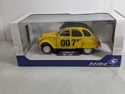 Solido  citroen 2cv Ente gelb 007 James Bond  1/18 in  OVP  F6