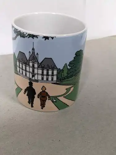 TIM STRUPPI Tintin Mühlenhof Tassen Set 2 St. Porzellan Schloß + Frühstück