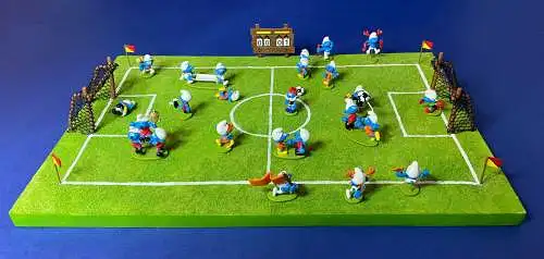 DIE SCHLÜMPFE Smurfs Schlumpf Das Fußballspiel  Pixi 6475 Metall