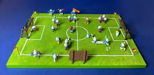 DIE SCHLÜMPFE Smurfs Schlumpf Das Fußballspiel  Pixi 6475 Metall