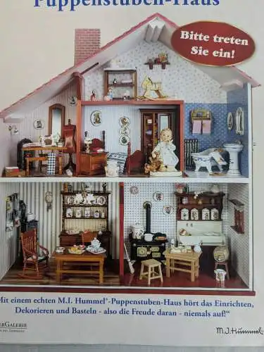 Goebel  M.J. Hummel Puppenstube -Haus  + 8 Einrichtungen Figur Reutter 2016  F30