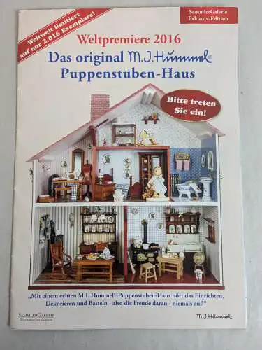 Goebel  M.J. Hummel Puppenstube -Haus  + 8 Einrichtungen Figur Reutter 2016  F30