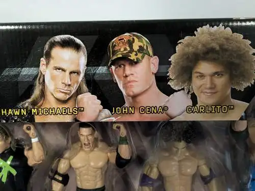 Wrestling WWE Ruthless Aggression 6er Set  Edge Umaga Triple H Cena Jakks  F2