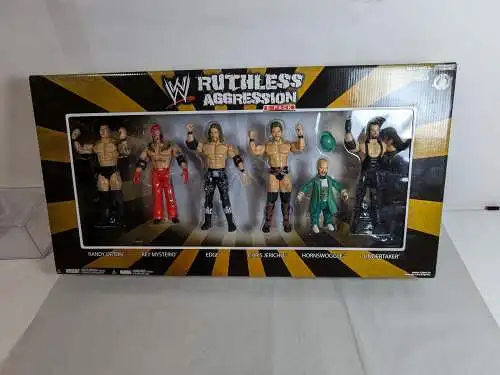 Wrestling WWE Ruthless Aggression 6er Set  Orton Mysterio Edge Jericho Jakks  F2