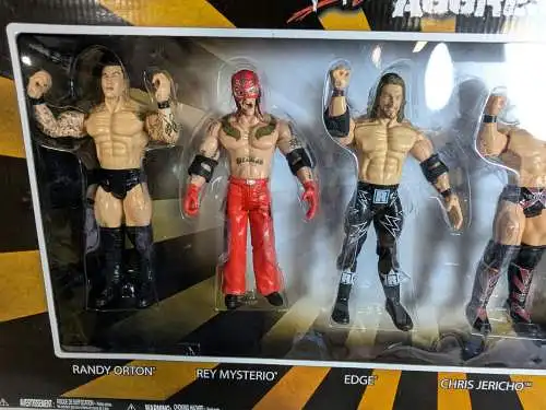 Wrestling WWE Ruthless Aggression 6er Set  Orton Mysterio Edge Jericho Jakks  F2