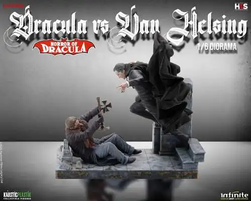 Horror of dracula - dracula vs van helsing 1/6 diorama   Infinite Statue