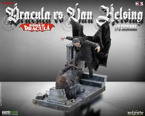 Horror of dracula - dracula vs van helsing 1/6 diorama   Infinite Statue