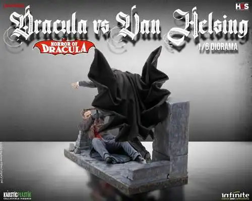 Horror of dracula - dracula vs van helsing 1/6 diorama   Infinite Statue