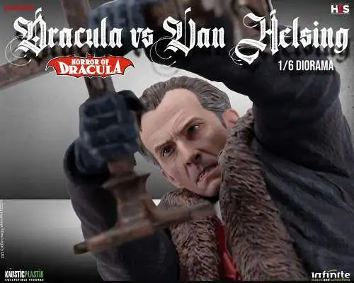 Horror of dracula - dracula vs van helsing 1/6 diorama   Infinite Statue