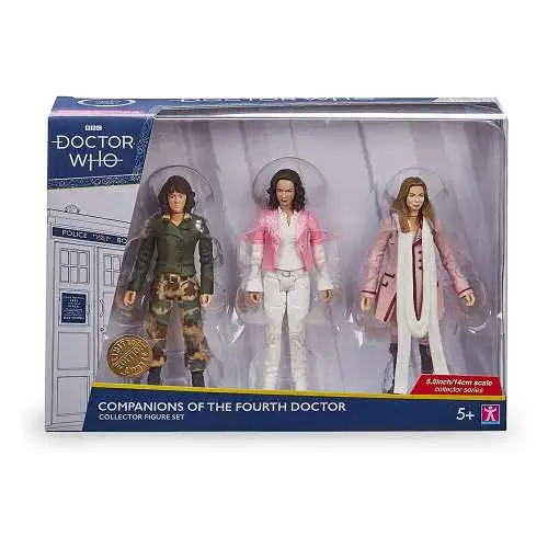 BBC Doctor Who 3er-Pack Companions of the Fourth Doctors 14 cm OAC