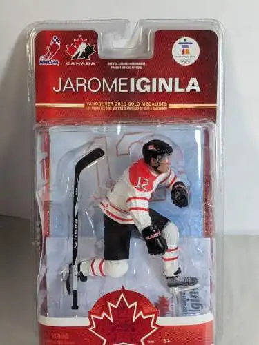 NHLPA Jarome Iginla Vancouver  Canada Eishockey 2010  Figur ovp McFarlane K8 A