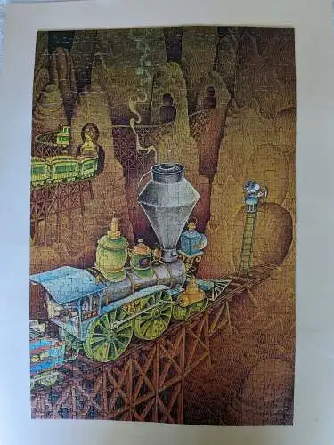 Heye Puzzle  Mordillo Train Stop 100% komplett 750 Teile  F6