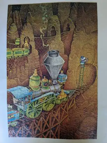 Heye Puzzle  Mordillo Train Stop 100% komplett 750 Teile  F6