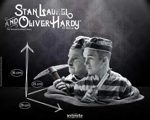 Stan laurel & oliver hardy  Figur 1/3 statue  Infinite Statue