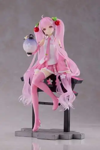 Taito Hatsune Miku AMP  Sakura Miku Lantern Ver. Reissue PVC Statue 20 cm  1B