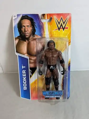 WWE  Booker T Heritage Series Actionfigur Mattel CHP80  K22