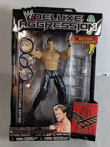 WWE Deluxe Aggression Chris Jericho  Actionfigur 17cm Jakks    K5