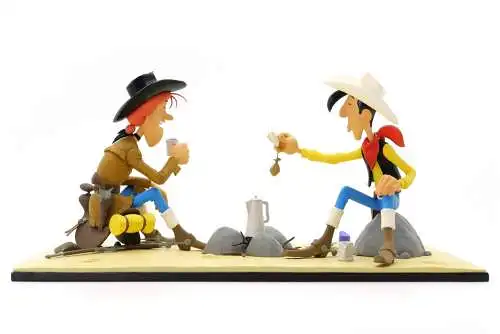 Lucky Luke & Calamity Jane Kunstharzfigur  lim 220  LMZ