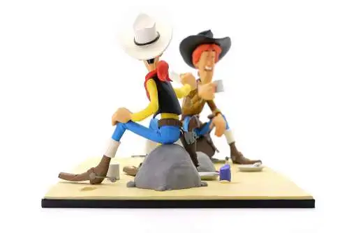 Lucky Luke & Calamity Jane Kunstharzfigur  lim 220  LMZ