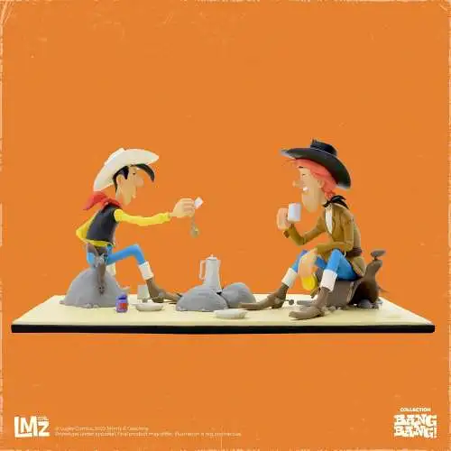 Lucky Luke & Calamity Jane Kunstharzfigur  lim 220  LMZ