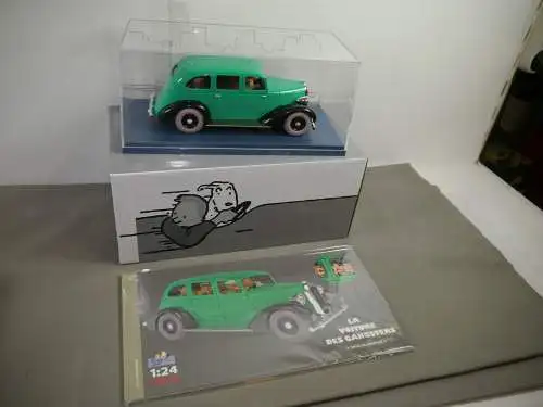 TIM & STRUPPI Tintin Gangsterauto  Modellauto 29926 Moulinsart 1/24