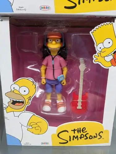 Simpsons 4 Figuren Wave 1  Homer Bart Otto Groundskeeper Wille 13 cm Jakks  1A