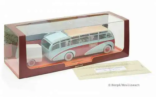 Tintin Tim und Struppi Swissair Bus L´ autobus de la Swissair 14cm  29581