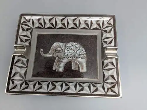 Aschenbecher Hermés Paris Motiv Elefant  Porzelan K39