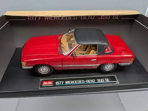 Sun Star 1977 Mercedes Benz 350 SL Rot   1/18 in  OVP  F13