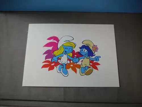 SCHLÜMPFE Smurfs Schlumpfine mit Schlumpfette 28cm Figuren Duo Puppy 755352