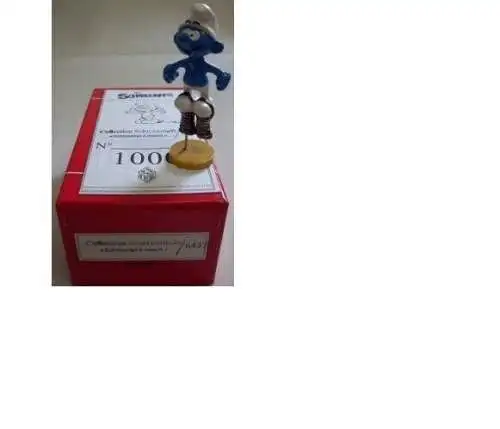 DIE SCHLÜMPFE Smurfs Schlumpf hüpfend PIXI 6437  Metall Figur  Neu 