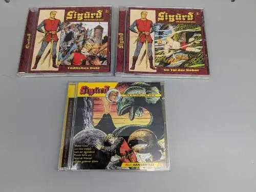 Sigurd 3 CD´s Hörspiel Tal der Nebel Tödliches Gold erste Abenteuer   K26