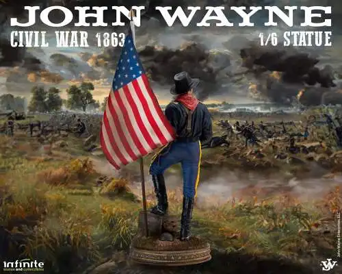 John wayne civil war 1863 1/6   resin statue  Infinite Statue