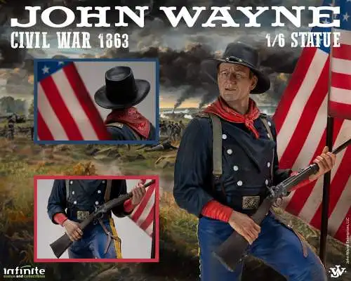 John wayne civil war 1863 1/6   resin statue  Infinite Statue