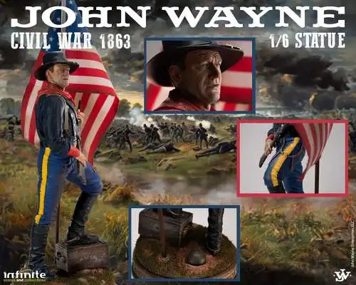 John wayne civil war 1863 1/6   resin statue  Infinite Statue