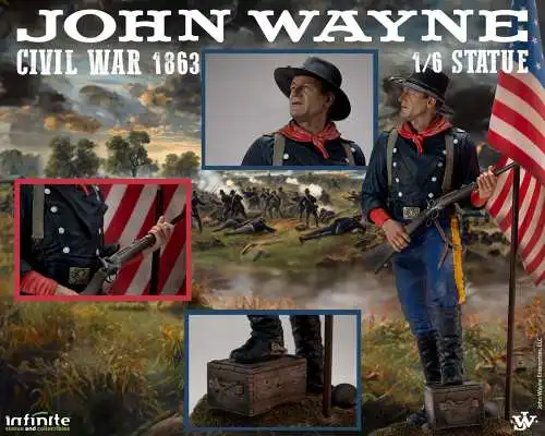 John wayne civil war 1863 1/6   resin statue  Infinite Statue