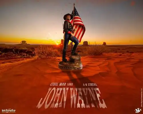 John wayne civil war 1863 1/6   resin statue  Infinite Statue