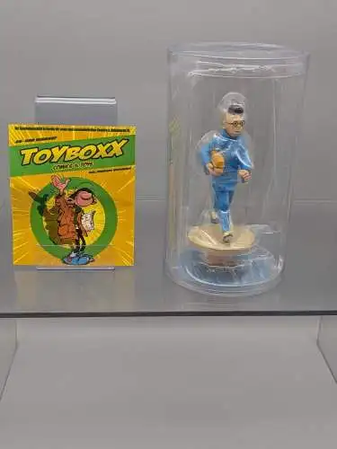 TIM & STRUPPI Tintin Tim mit Paket Lotus Bleu   Figur MOULINSART 42251