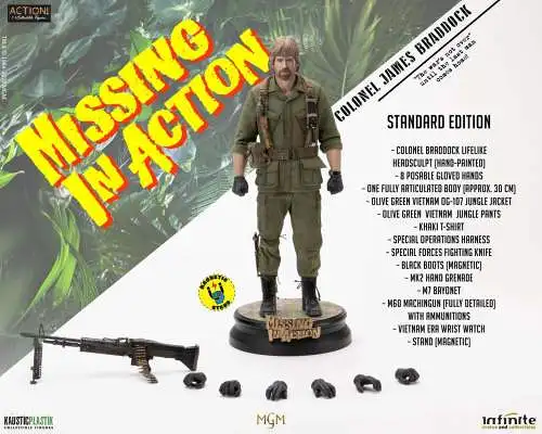 Missing in Action Colonel James Braddock 1/6 Figure standard  Ifinite Statue