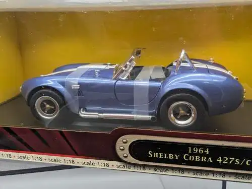 Road Signature 1964 Shelby Cobra 427s/c blau   1/18 in  OVP  F16