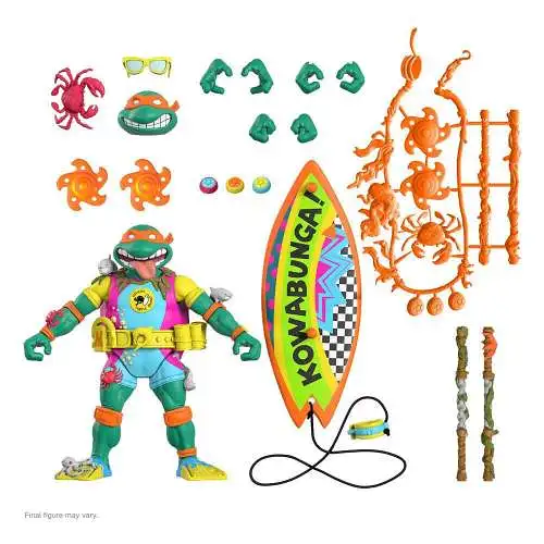 Teenage Mutant Ninja Turtles Ultimates  Sewer Surfer Mike 18 cm  Super7 OAL