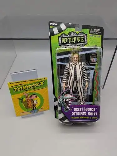 Neca Beetlejuice 1988   Black and White Striped Suit 18 cm 1J
