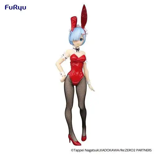 Furyu Re:Zero BiCute Bunnies Rem Red Color ver. 29 cm  OBN